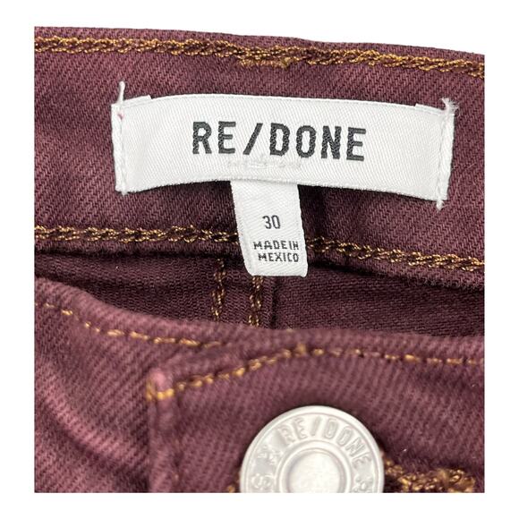 Re/Done Jeans Ultra High Rise Stove Pipe purple size 30 - Picture 4 of 5